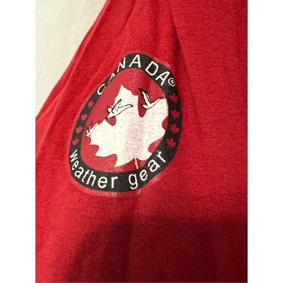 Great Condition Canada Weather Gear graphic Crew Neck Sweatshirt - Red long slee - Picture 5 of 7